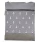 Preview: Handtasche Canvas Crossbag Anker grau